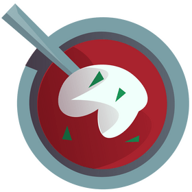 Borscht soup clipart