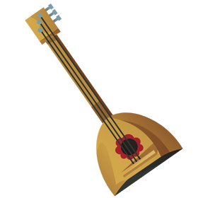Balalaika cartoon clipart