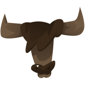 Bull head cartoon clipart