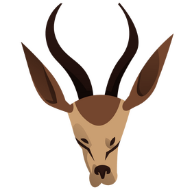 Impala head clipart