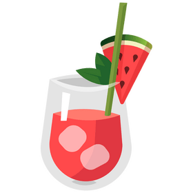 Watermelon juice clipart