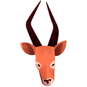 Antelope head clipart