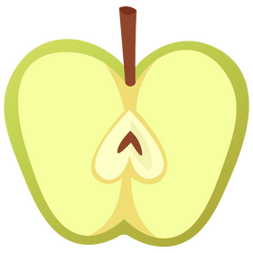 Apple half clipart