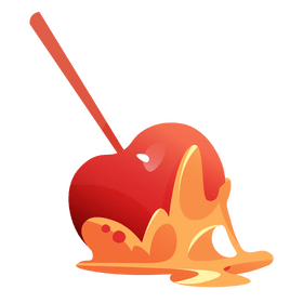 Red apple candy clipart