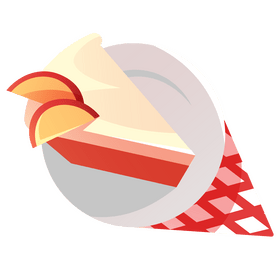 Apple red cake clipart