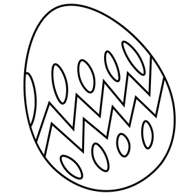 Easter eggs illustration black and white clipart