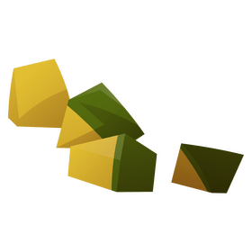 Avocado cut into pieces clipart