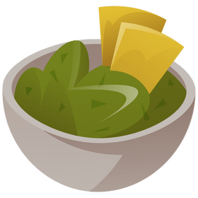 Avocado paste clipart