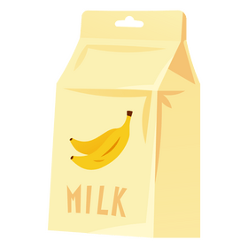Banana milk clipart