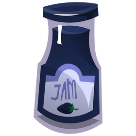 Blackberry jam clipart