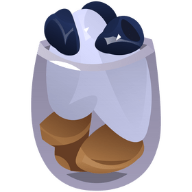 Blackberry ice cream clipart