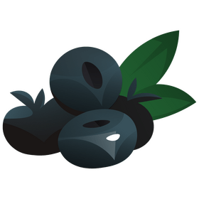 Free blueberries bunch clipart