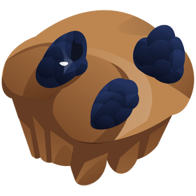 Blackberry tart clipart