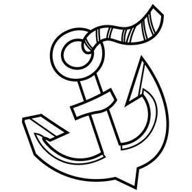 Pirate anchor black and white clipart free download