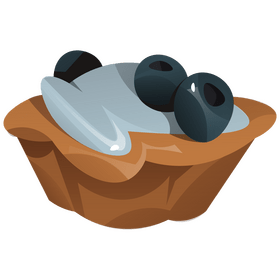 Blueberry tart clipart