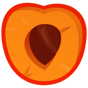 Cherry half clipart