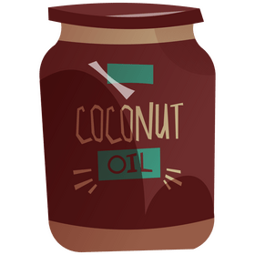 Coconut oil clipart