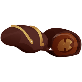 Dates glazed clipart