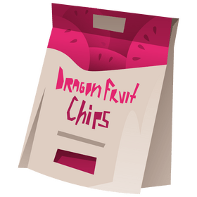 Dragon fruit chips clipart