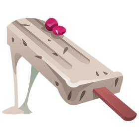 Dragon fruit ice cream clipart