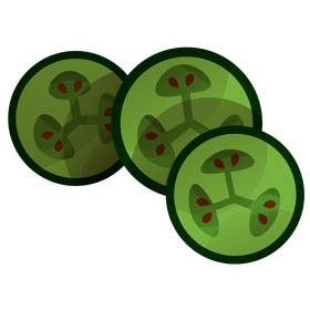 Feijoa slices cartoon clipart