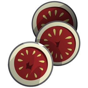 Fig fruit circles clipart