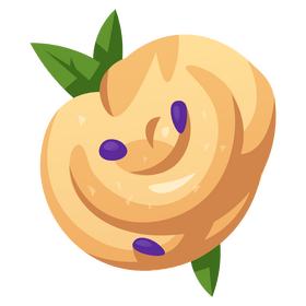 Grapes ice cream clipart