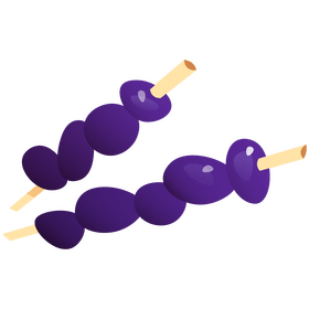 Grapes stick clipart