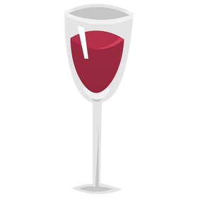 Grapes wineglass clipart