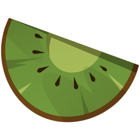 Kiwi slice png clipart