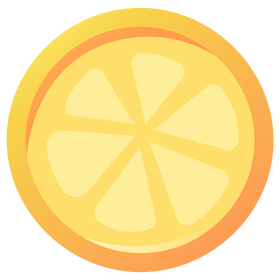 Lemon circle png clipart
