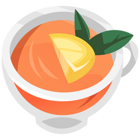 Lemon tea clipart