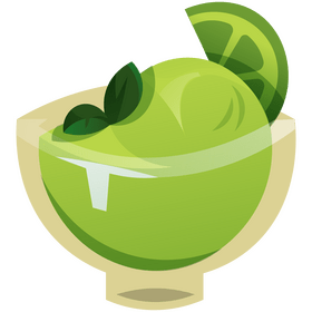 Lime ice cream clipart