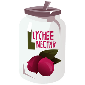 Lychee nectar clipart