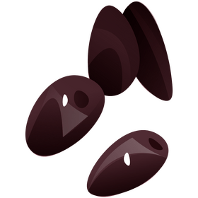 Lychee seeds clipart
