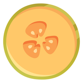 Melon half top clipart