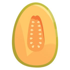 Melon half clipart