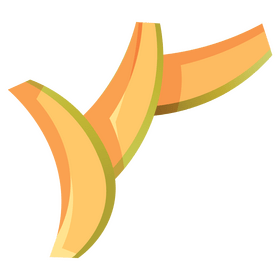 Melon three slices clipart
