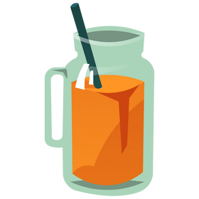Orange juice clipart