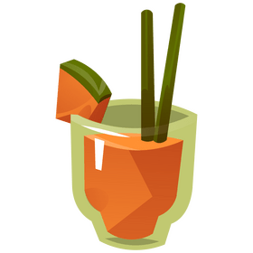 Papaya juice clipart