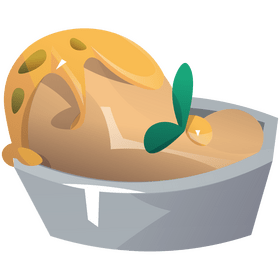 Passionfruit ice cream clipart