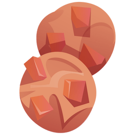 Peach cookies clipart