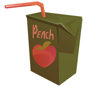 Peach juice clipart