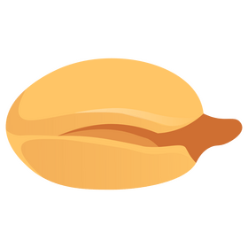 Peanut half clipart