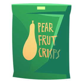 Pear crisps clipart