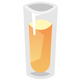 Pear juice glass clipart