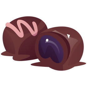Plum sweets clipart