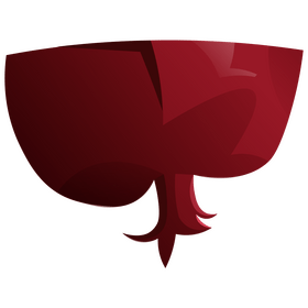 Free pomegranate half clipart