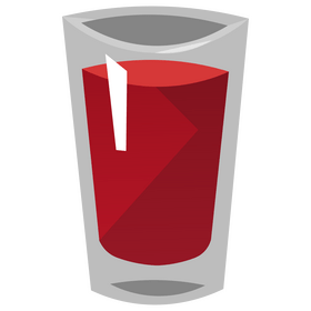 Pomegranate juice clipart