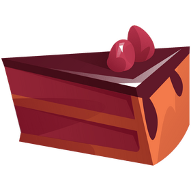 Raspberry cake clipart